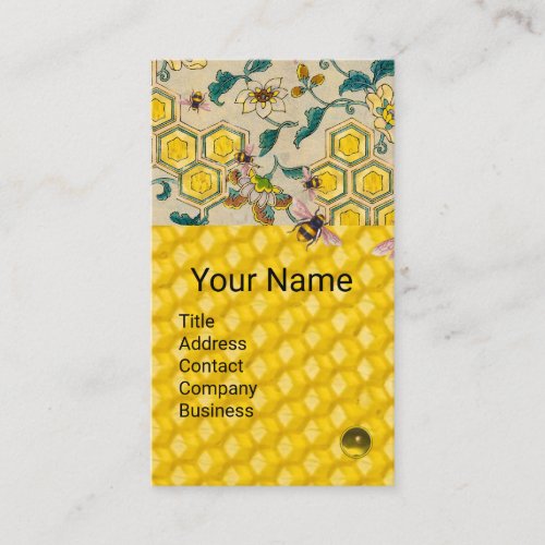 HONEY BEESBEECOMBS SPRING FLOWERS BEEKEEPER BUSINESS CARD