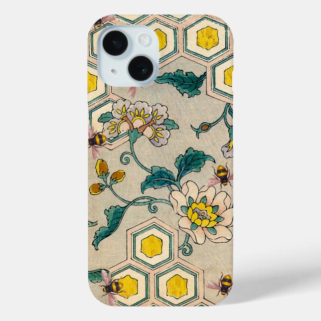HONEY BEES,BEEHIVES, SPRING FLOWERS BEEKEEPER Case-Mate iPhone CASE (Back)