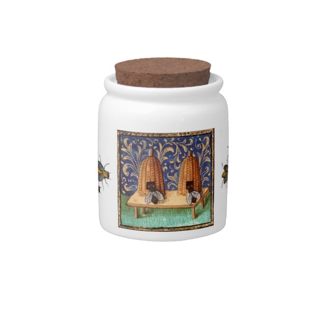 HONEY BEES , BEEKEEPER CANDY JAR (Front)