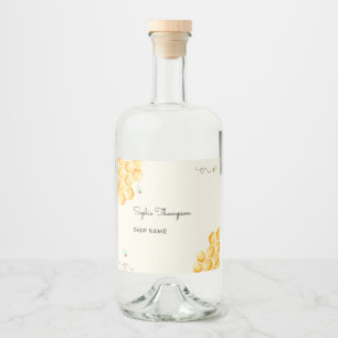 Honey bees beekeeper jar liquor bottle label