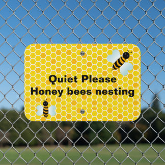 Honey Bees Business Metal Sign