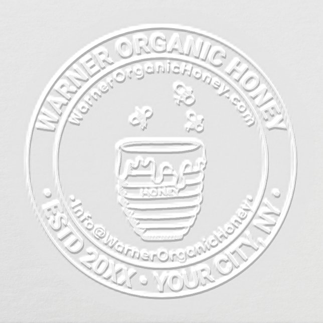 Honey Bees Business Name Location URL Email Embosser (Design)