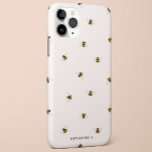 Honey Bees iPhone 11 Case<br><div class="desc">A stylish honey bee print inspired by vintage embroidery.</div>