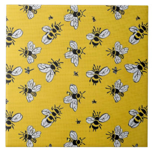 Honey Bees Ceramic Tile