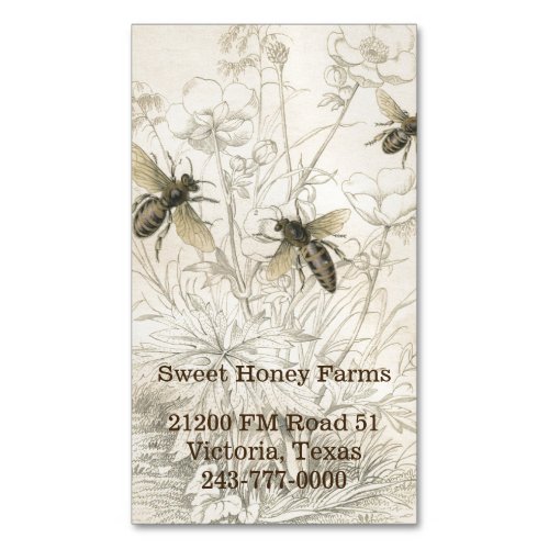 Honey Bees Custom Business Magnet