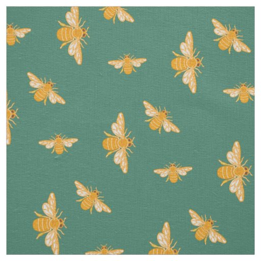 Honey bees fabric