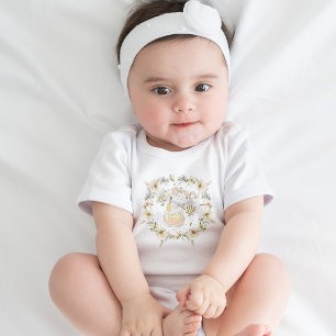 Honey Bees, Fairy & Baby Bees In Seamless Pattern Bodysuit