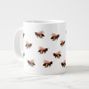 Honey Bees Flying Giant Coffee Mug