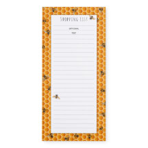Honey Bees Gold Honeycomb Shopping List