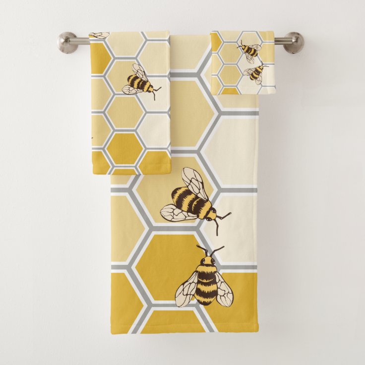 Honey Bees & Bath Towel Set Zazzle