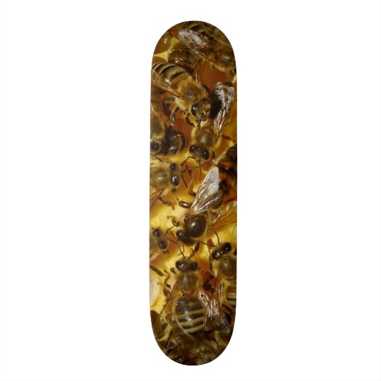 Honey Bees in Hive with Queen in Middle Skateboard | Zazzle.com