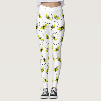 Honey Bees Leggings by BestLook at Zazzle