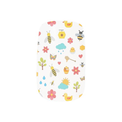 Honey Bees  Nature  Spring  Cute  Youthful Minx Nail Art