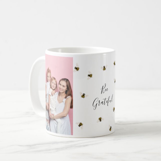 Honey Bees Photo Collage Coffee Mug (Front Left)