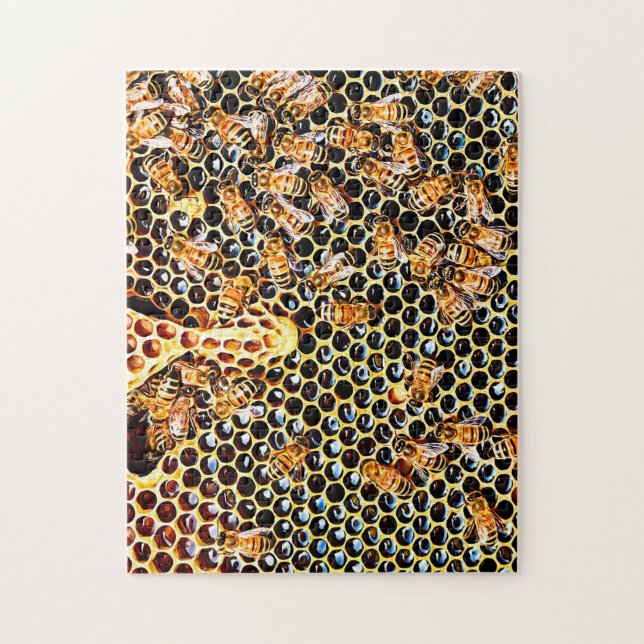 Honey Bees Puzzle (Vertical)