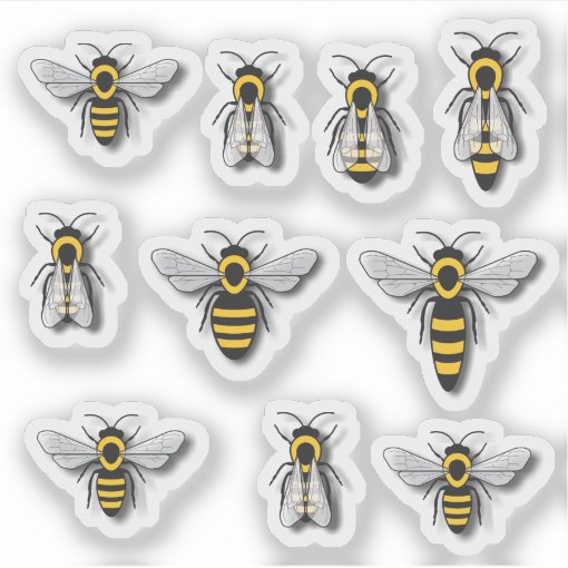 Honey Bees Sticker Zazzle