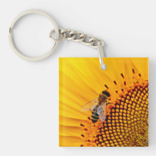 HONEY BEES (SUNFLOWER) KEYCHAIN