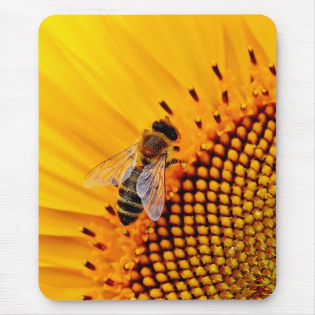 HONEY BEES (SUNFLOWER) MOUSE PAD (Front)