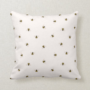 Honey Bees Throw Pillow