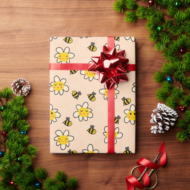 Honey Bees! Wrapping Paper (Holiday Gift)