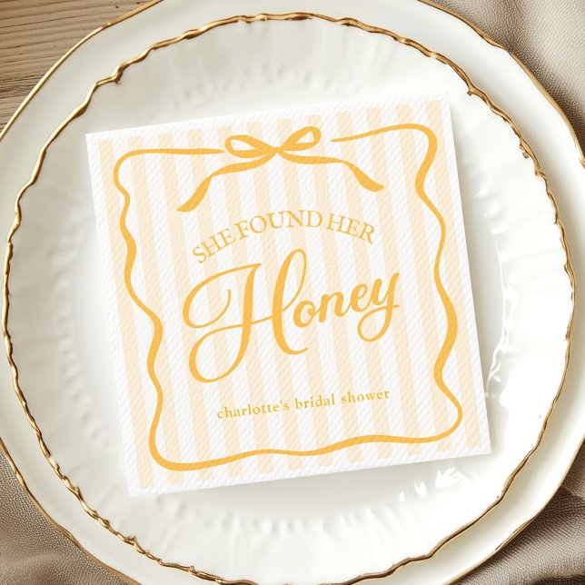 Honey Bridal Shower Paper Napkin (Creator Uploaded)