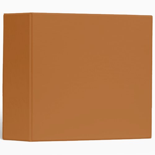 Honey Brown Solid Color  Trendy Color  3 Ring Binder