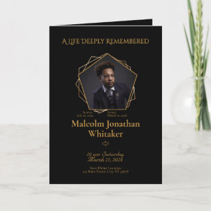 Honey‑Brown Text Black Background Bifold Program