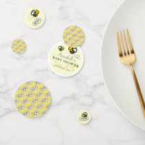 Honey / Bumble Bees & Daisies Yellow Baby Shower Confetti
