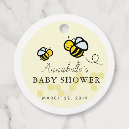Honey  Bumble Bees  Daisy Baby Shower Thank You Favor Tags