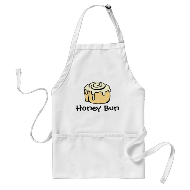 Honey Bun Cute Cinnamon Roll Funny Quote Kitchen Adult Apron (Front)