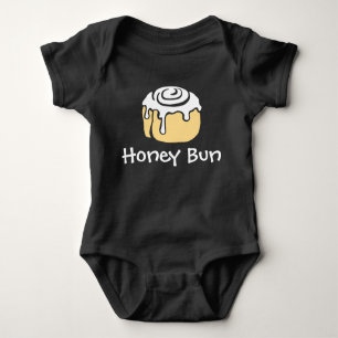 Honey Bun Cute Simple Modern Boy or Girl New Baby Bodysuit