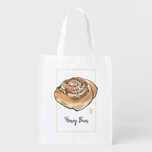 Honey Bun Reusable Fold and Snap Fabric Bag