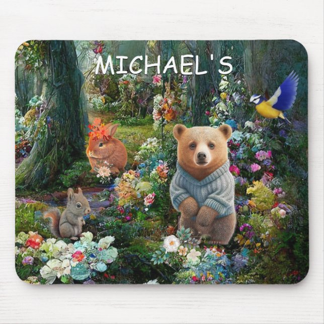 Honey Bunny and Boo Bear  Mouse Pad (Front)