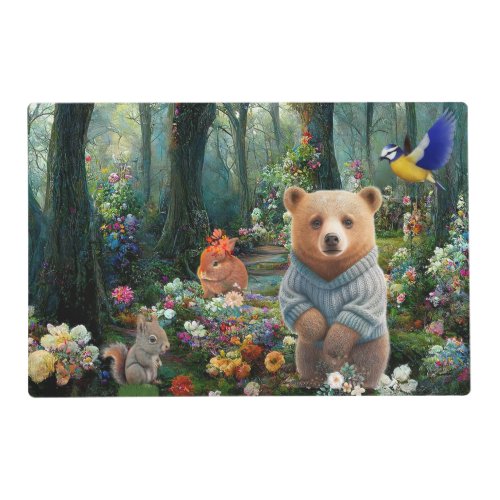 Honey Bunny and Boo Bear  Placemat