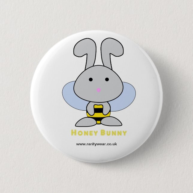 Honey Bunny Button (Front)