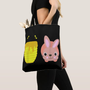 Honey Bunny Cute & Funny Rabbit Animal Lovers Tote Bag