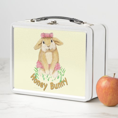 Honey Bunny Metal Lunch Box