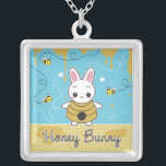Honey Bunny Silver Plated Necklace<br><div class="desc">Meet Honey Bunny! Attracting more bees with honey rather vinegar as the old saying goes,  Honey Bunny is a true sweetheart!</div>