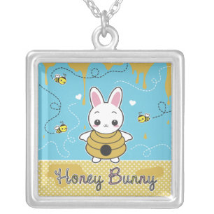 Honey Bunny Silver Plated Necklace