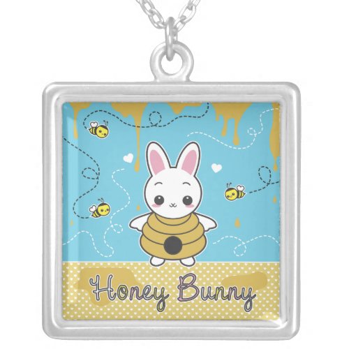 Honey Bunny Silver Plated Necklace