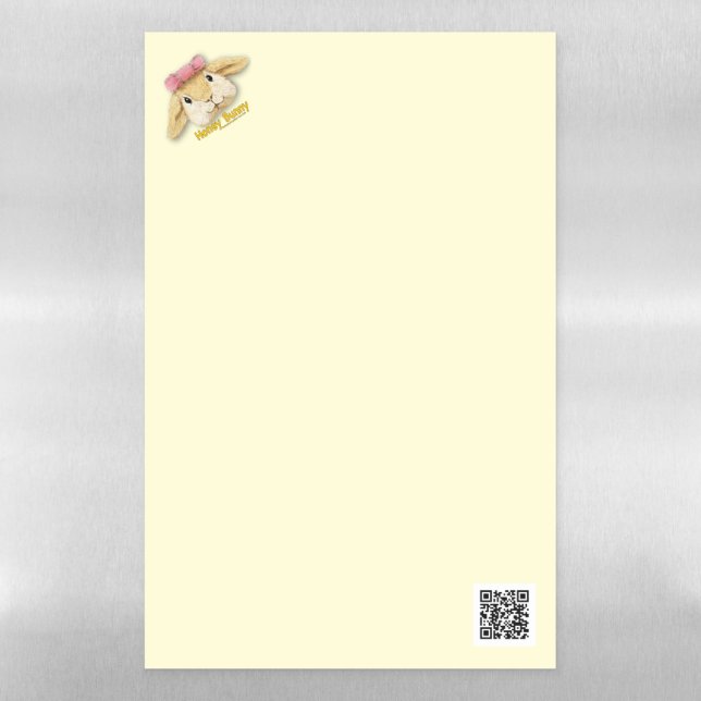 Honey Bunny's Loving Smile Magnetic Dry Erase Sheet (Vertical)