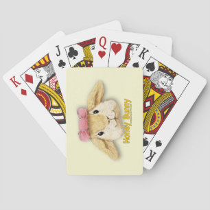 Honey Bunny's Loving Smile Poker Cards