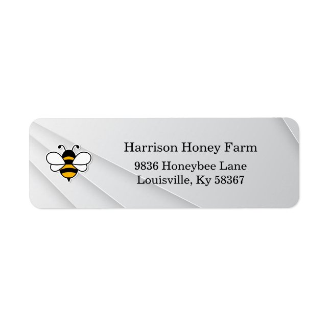 Honey Business Return Address Label (Front)