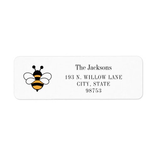 Honey Business Return Address Label