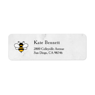 Honey Business Return Address Label