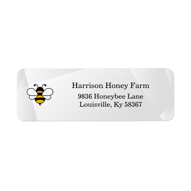 Honey Business Return Address Label (Front)