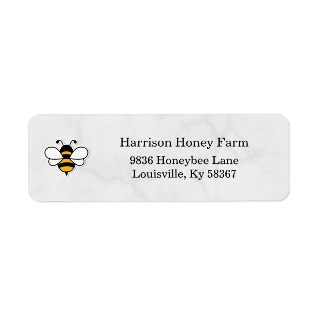 Honey Business Return Address Label (Front)