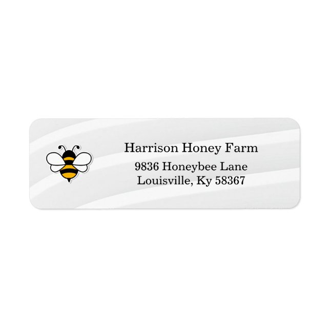 Honey Business Return Address Label (Front)