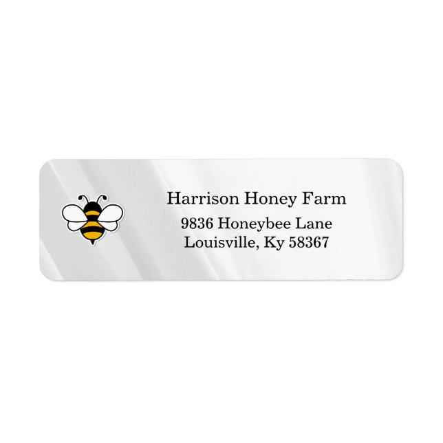 Honey Business Return Address Label (Front)