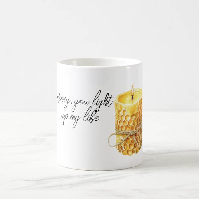 Honey Candle Light up my life Coffee Mug (Center)